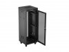 Lanberg Szafa instalacyjna rack stojąca 19 cali 32U 600x600 drzwi perforowane LCD czarna (Flat pack)